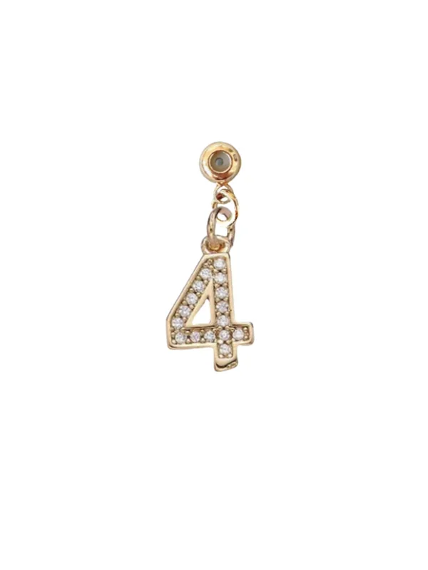 Numerical Grip Charm Number 4