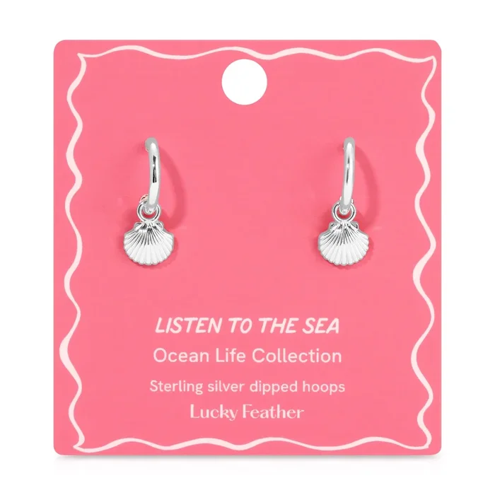 Ocean Life (new) Earrings – Silver – Shell
