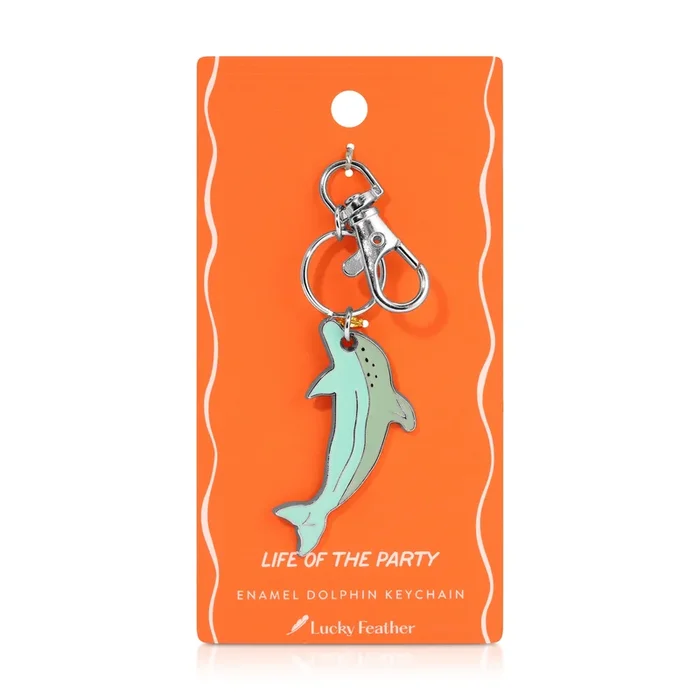 Ocean Life (new) Keychain – Silver – Dolphin
