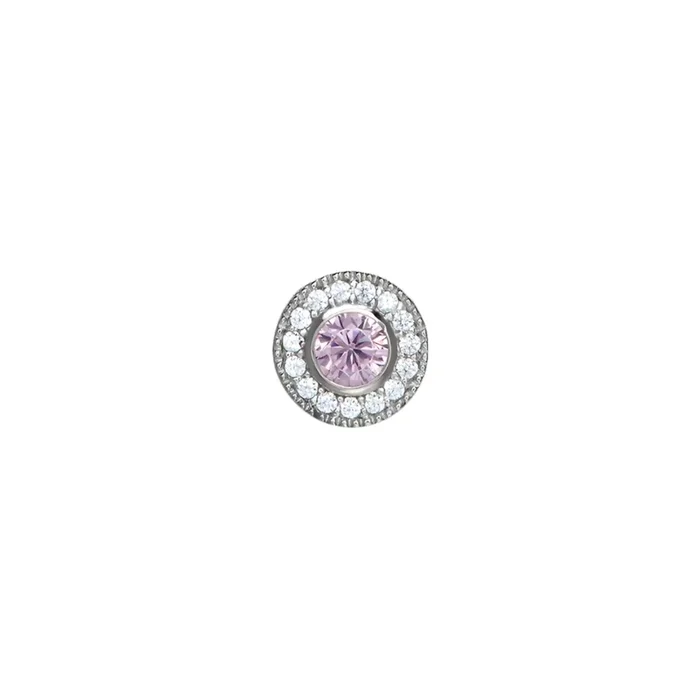 October Birthstone Necklace Charm