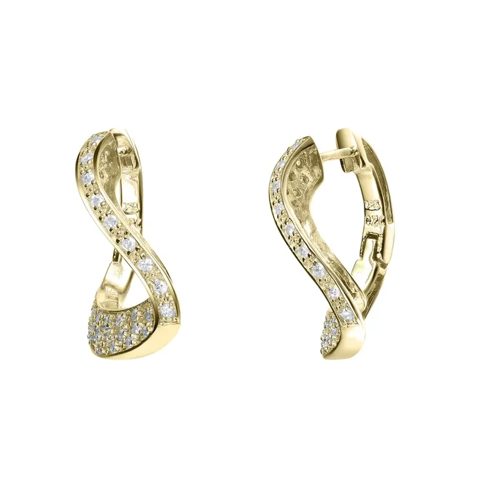 Odette Infinity Cubic Zirconia Earrings