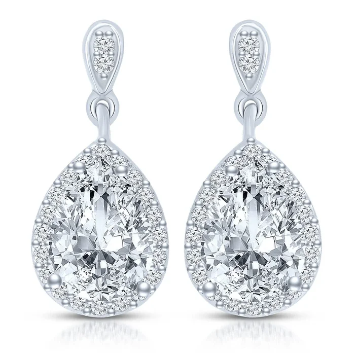 Odette Pear Dangling Earrings