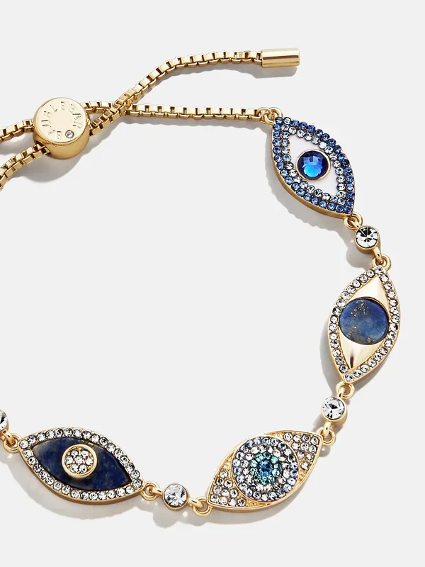 Ojo Bracelet – Gold/Blue