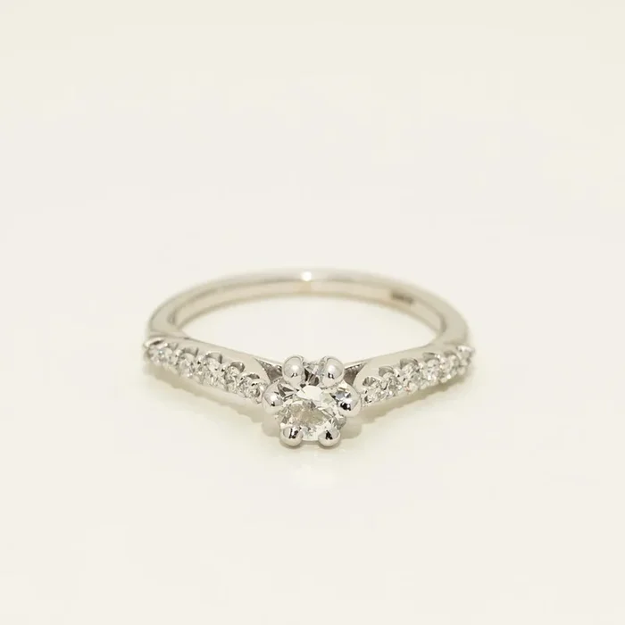 Old European Diamond Engagement Ring in 14kt White Gold (3/4ct tw)
