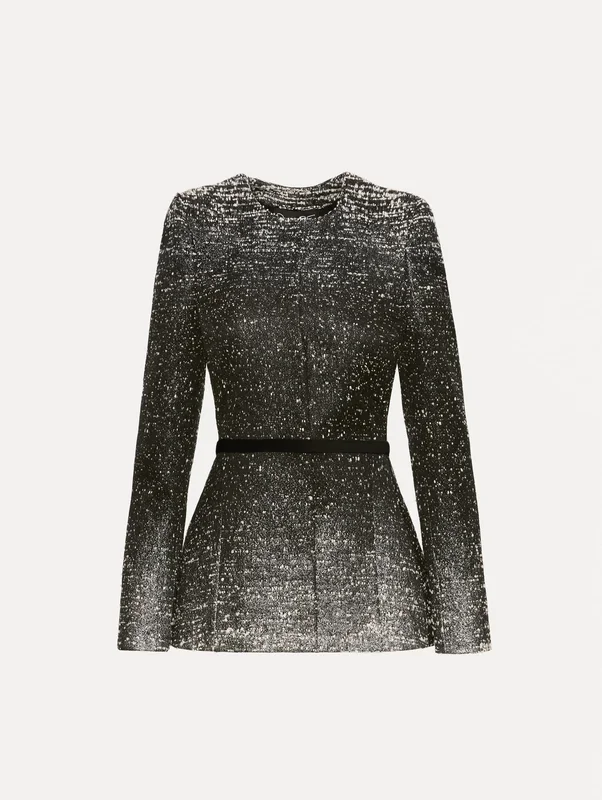 Ombré Lurex Bouclé Jacquard Jacket