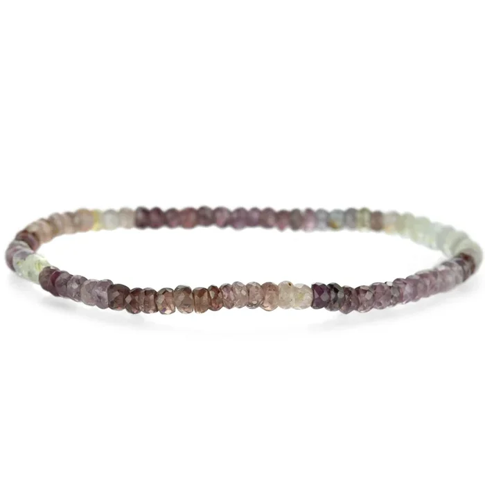 Ombre Purple Spinel Stretch Bracelet