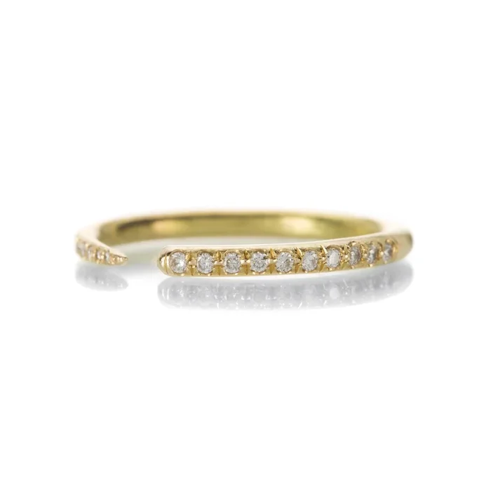 Open Half Glitter Ring