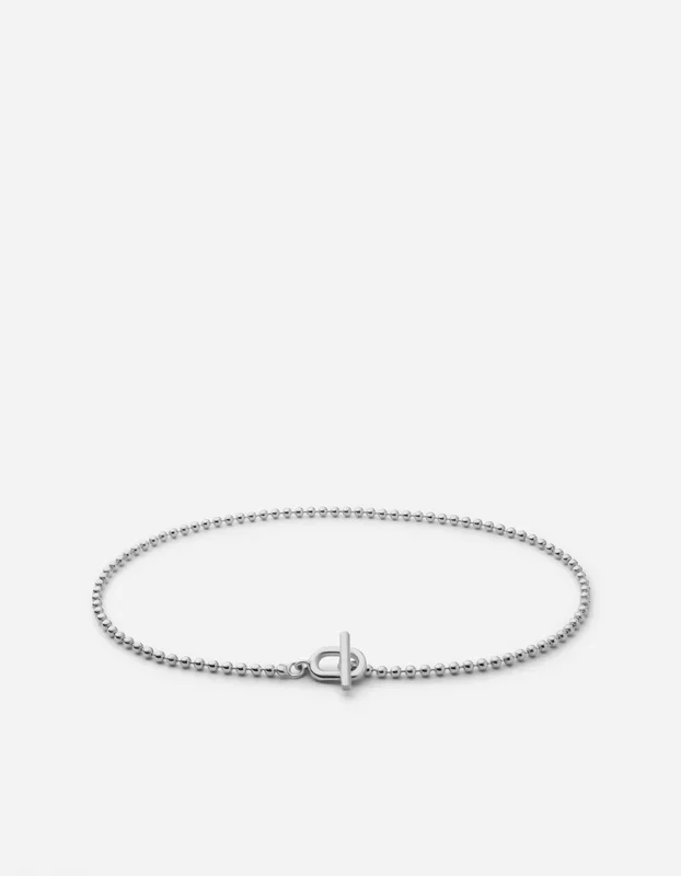 Orb 1.5mm Chain Bracelet, Sterling Silver