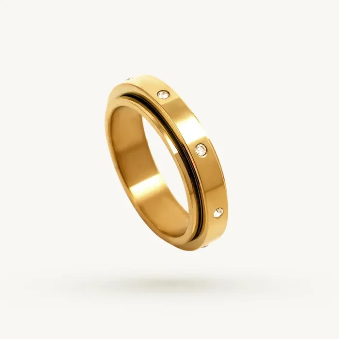 Orbit Studded Band Ring
