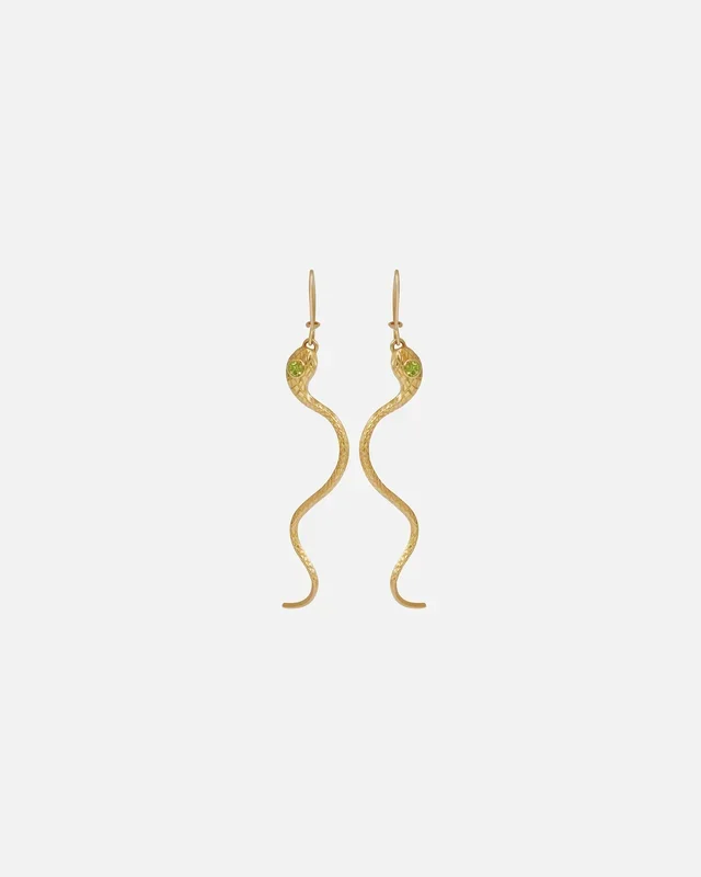 Ornata Ophidia Shepherd Hook Earrings