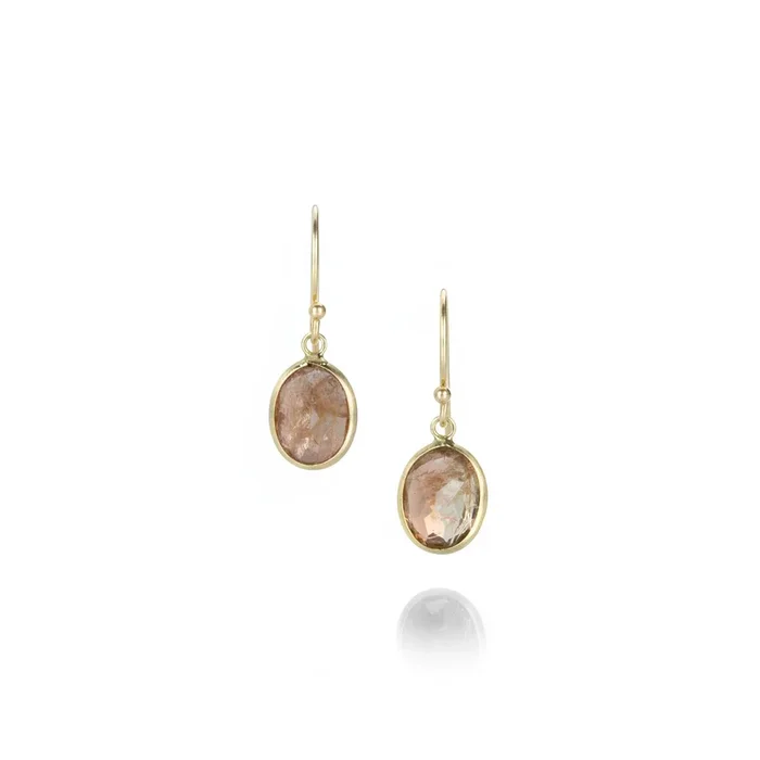 Oval Andalucite Earrings