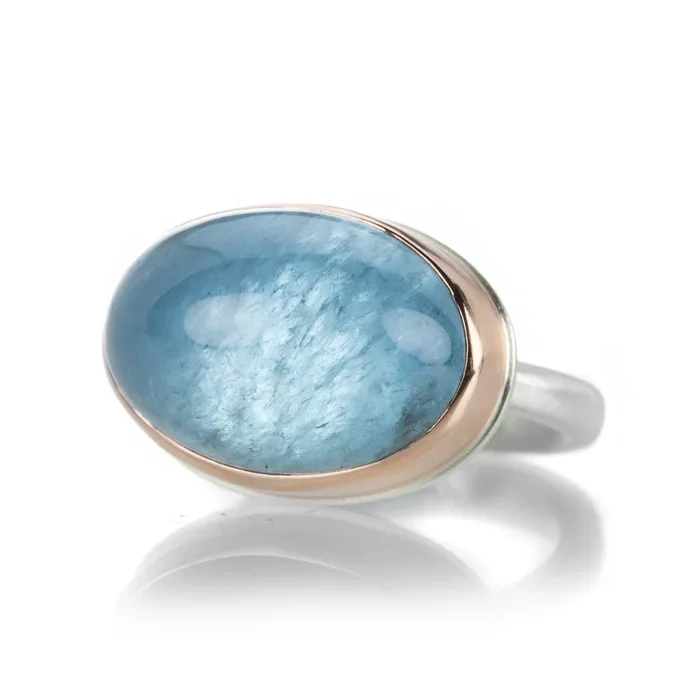 Oval Aquamrine Ring