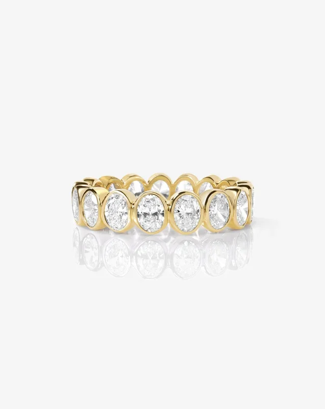 Oval Bezel Eternity Band