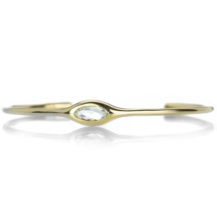 Oval Diamond Cuff
