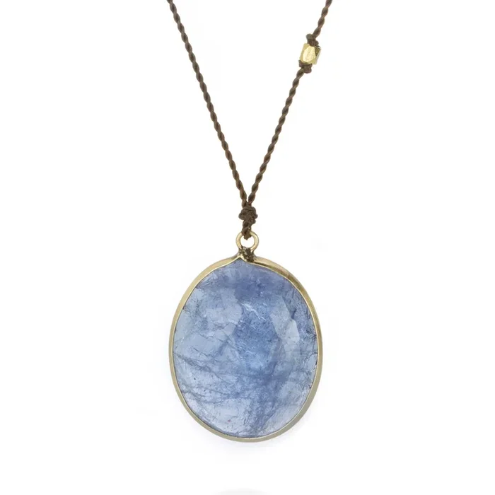 Oval Faceted Tanzanite Necklace
