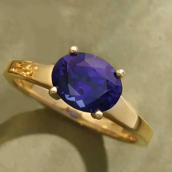 Oval Gemstone Cocktail Ring
