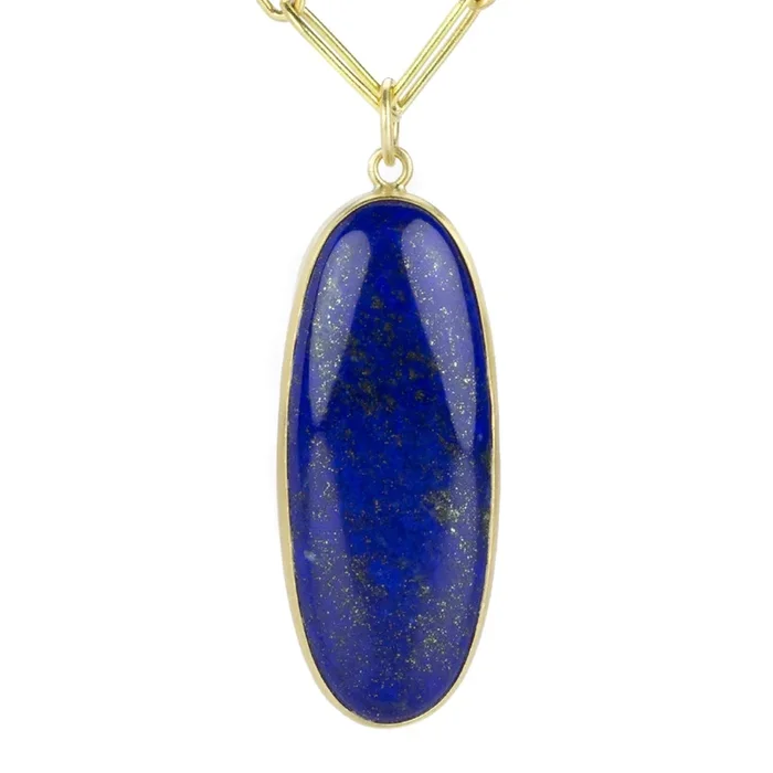 Oval Lapis Pendant (Pendant Only)
