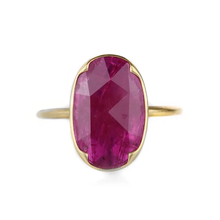 Oval Mozambique Ruby Ring