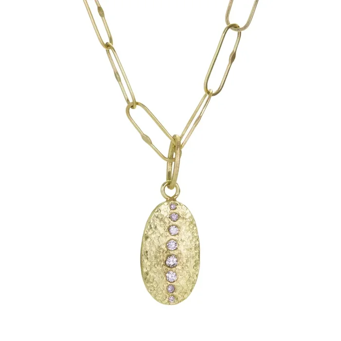 Oval Silk Disc Pendant (Pendant Only)