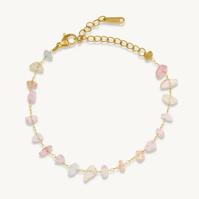 Pastel Crystal Chip Bracelet