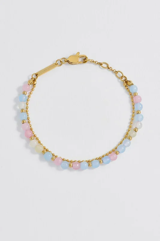 Pastel Multi Gemstone Duo Bracelet