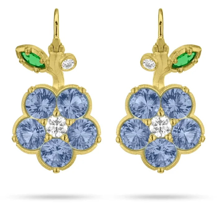 Paul Morelli Blue Sapphire Wild Child Drop Earrings