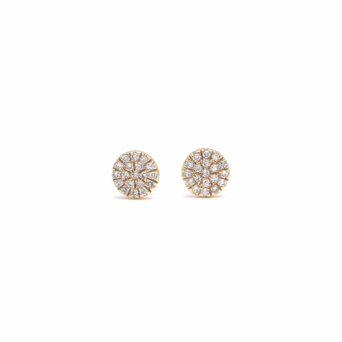 Pave Diamond Round Studs