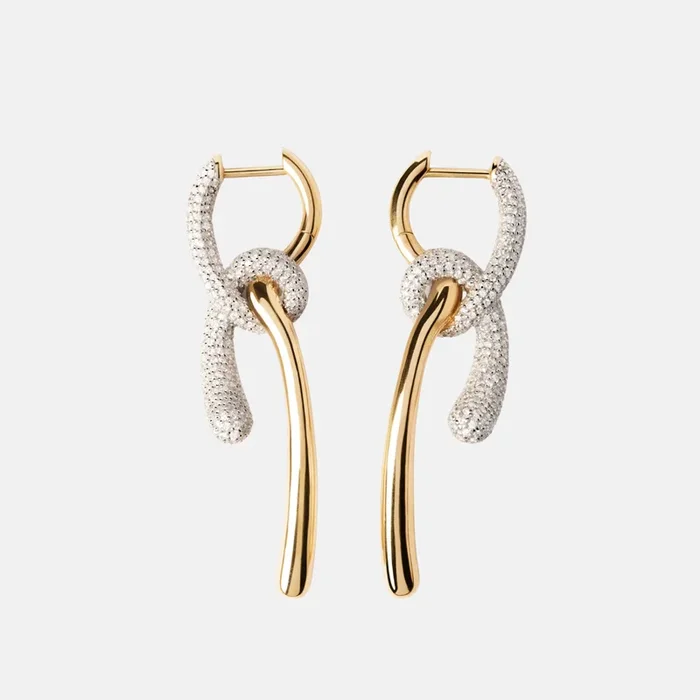 Pavé Twist Hoops