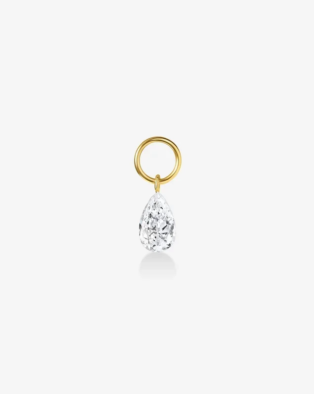 Pear Lab Diamond Huggie Charm