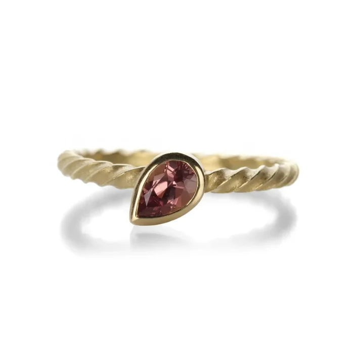 Pear Shaped Pink Sapphire Ring