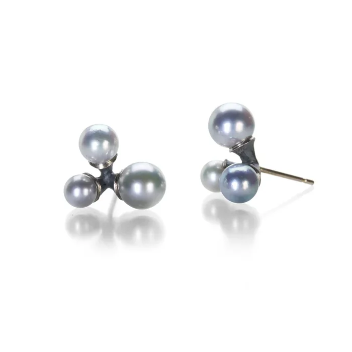 Pearl Trio Jacks Earrings