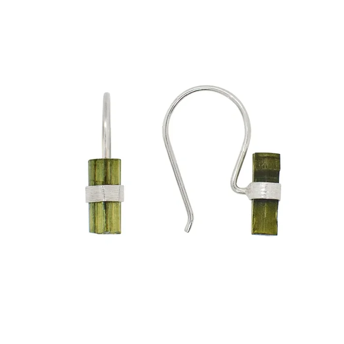 Pencil Stone Drop Earrings