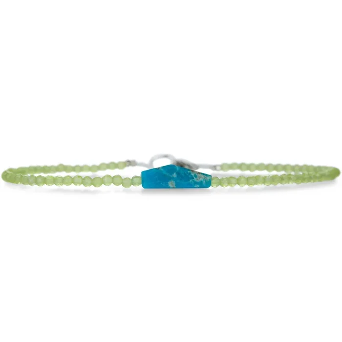 Peridot and Peruvian Opal Bracelet