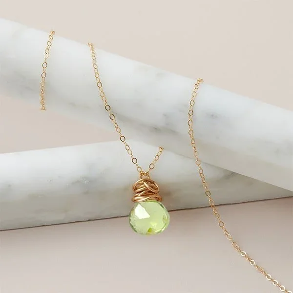 Peridot Pendant Necklace