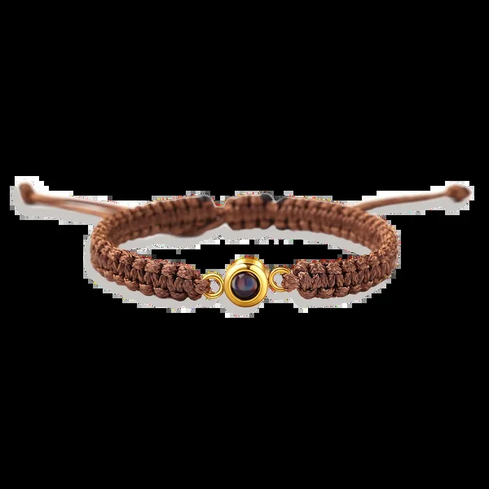 Personalized Braided Photo Bracelet