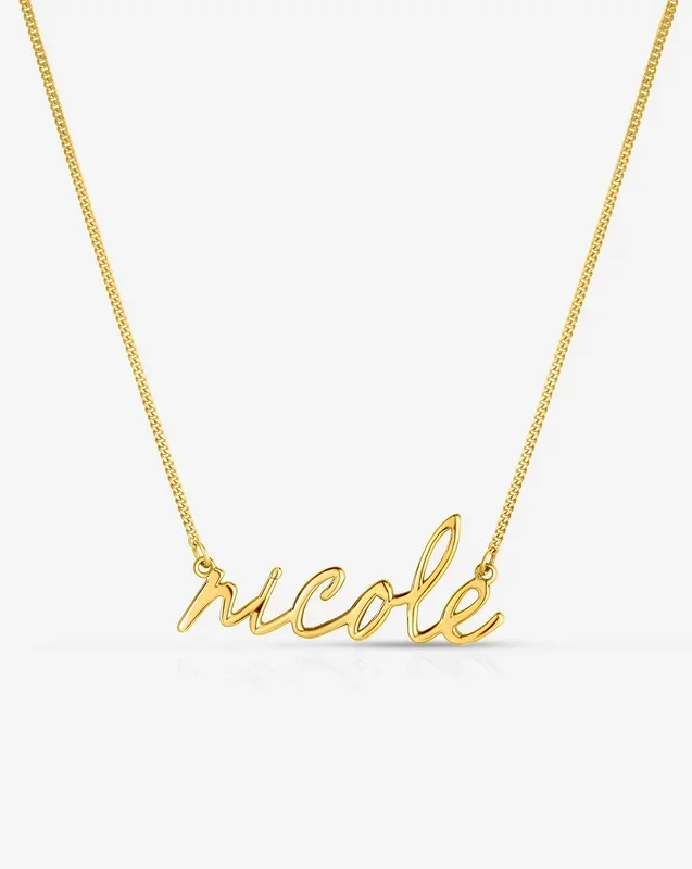 Personalized Script Name Necklace
