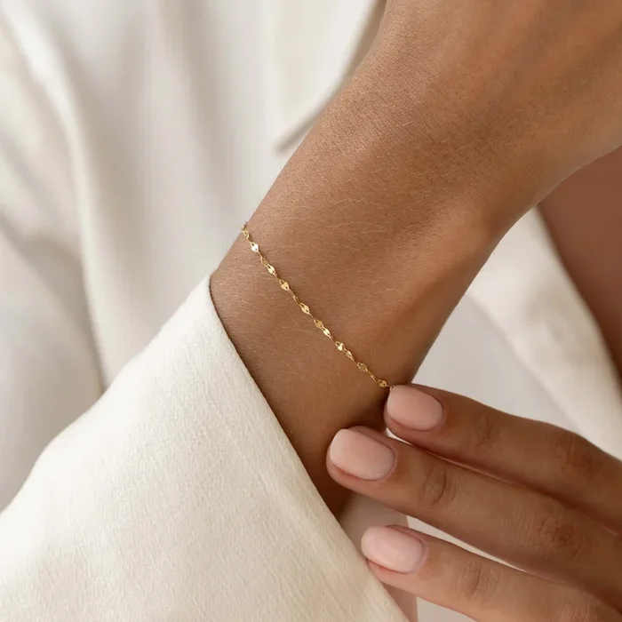 Petal Chain Bracelet 14k Gold – Florence