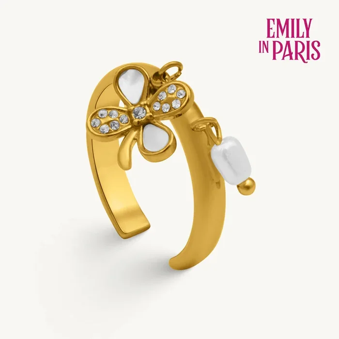 Petal Glow Charm Ring