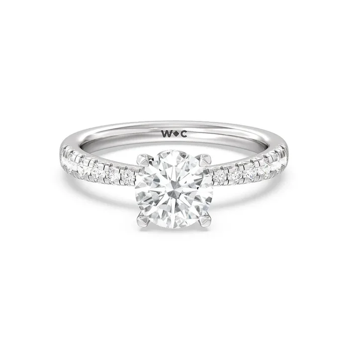 Petal Hidden Accent Engagement Ring – Home Preview