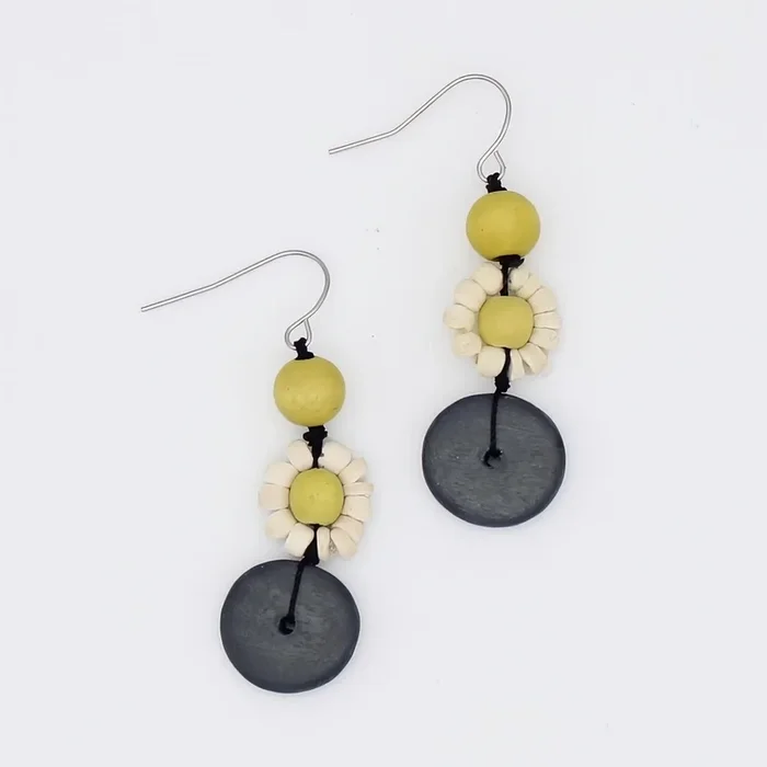 Petite Daisy Chartreuse Earrings