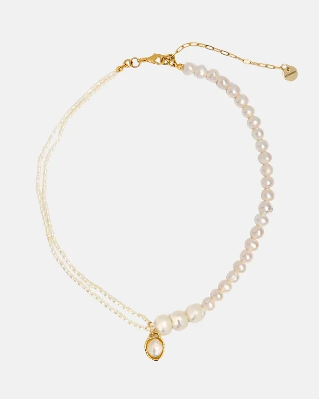 Petite Mix Pearl Collar