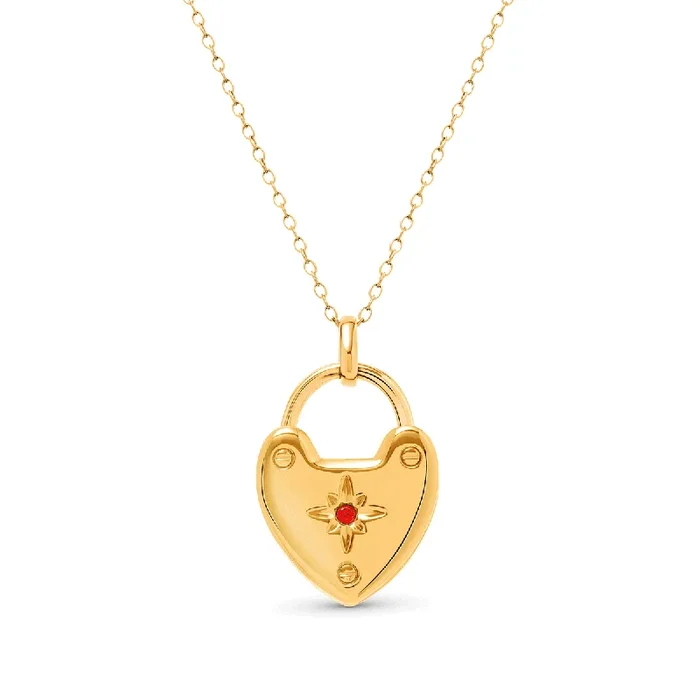 Photo Love Locket Necklace (Gold)