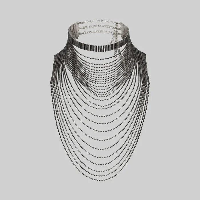PIERROT. Dazzle Chain Body Adornment – Silver