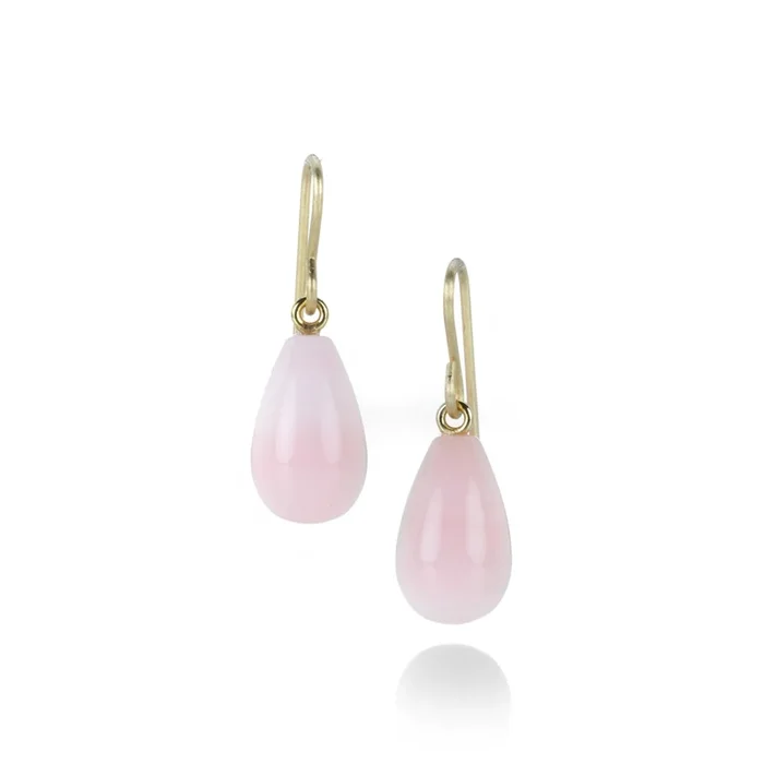 Pink Opal Drop Earrings
