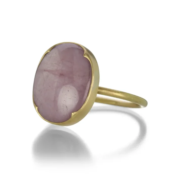 Pink Star Sapphire Ring