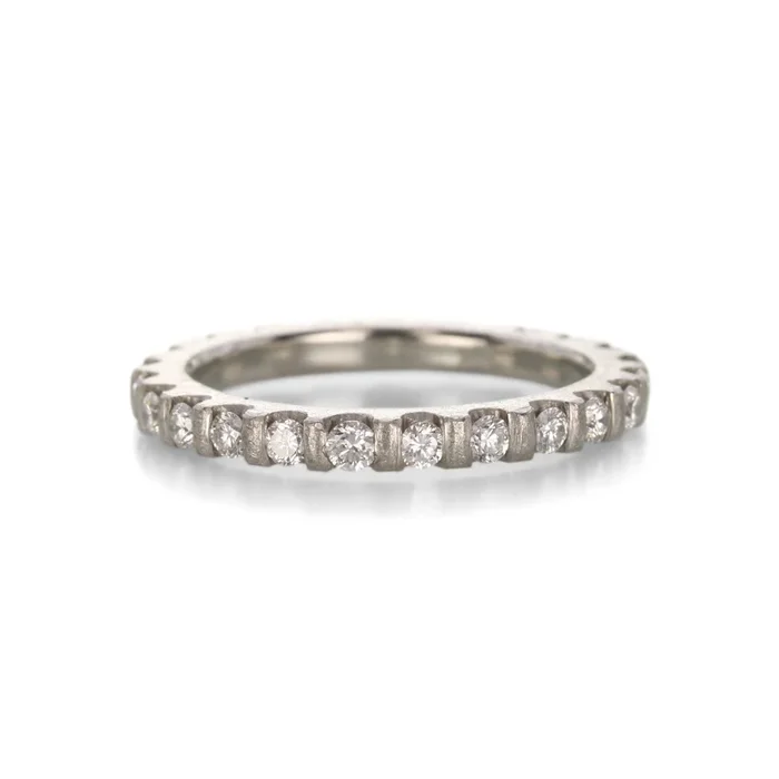 Platinum Gear Diamond Band
