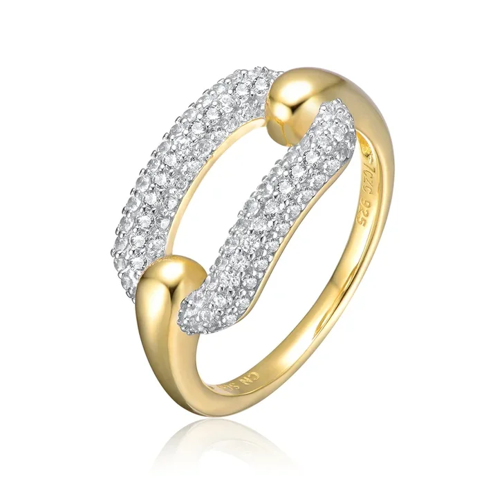 Pompidou Dual Color Chain Ring