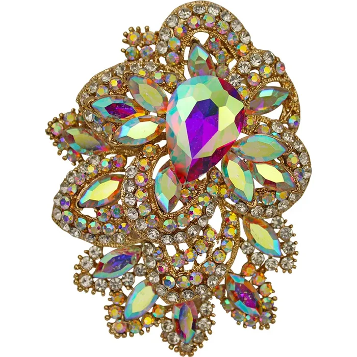 Posh Princess Pin (Goldtone/Crystal AB)