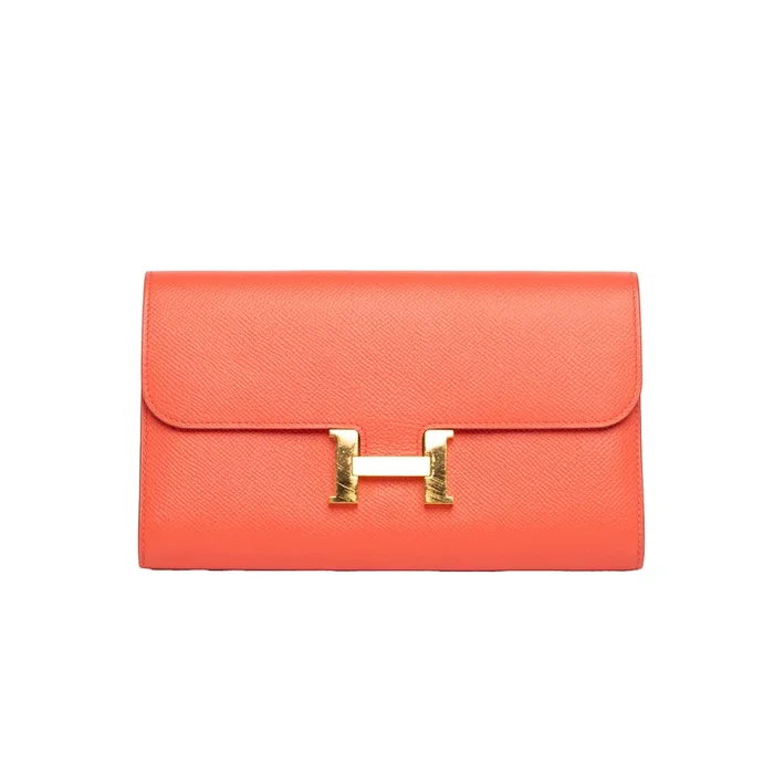 Pre-Owned Hermes Constance Long Wallet