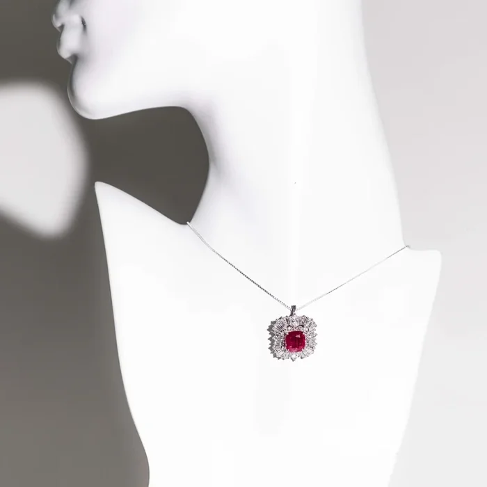 Pre-Owned Ruby and Diamond Convertible Pendant Ring